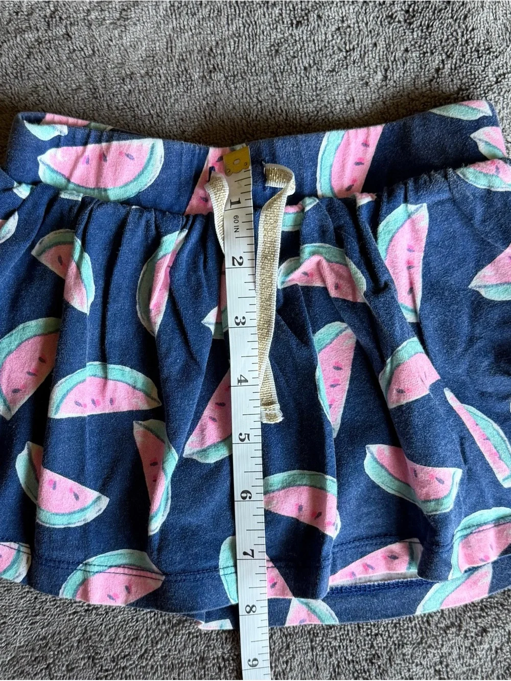 ❤️$4 with Bundle! Pink Ruffle Tank Top with Navy Blue Watermelon Skort